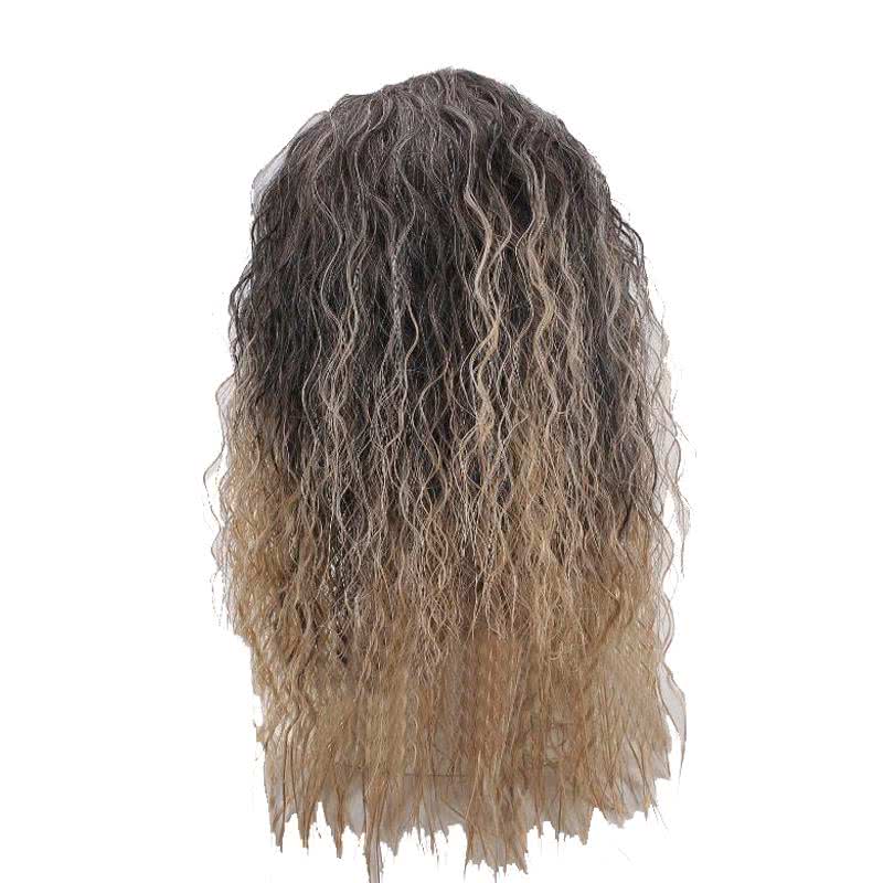 Anime Aquaman Arthur Curry Long Gradient Curly Cosplay Wigs - lemailwigs