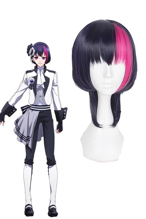Anime B - Project Korekuni Ry¨±ji Purple Mixed Pink Cosplay Wigs - lemailwigs