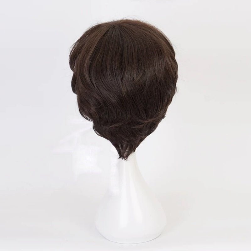Anime Bungo Stray Dogs Dazai Osamu Short Brown Men Cosplay Wig - lemailwigs