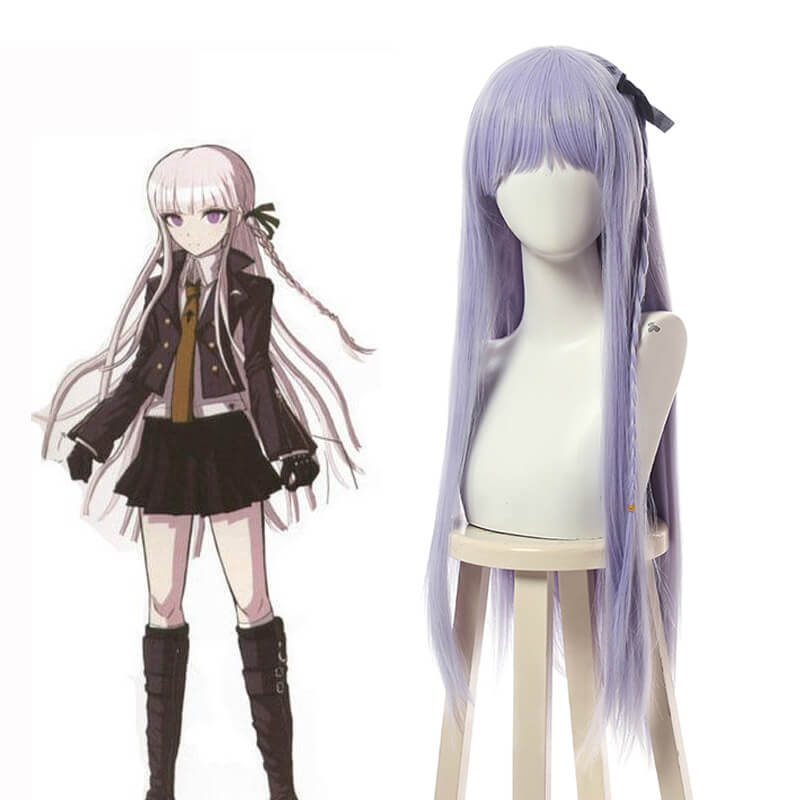 Anime Danganronpa Kyoko Kirigiris Cosplay Wigs Light Purple Long Straight - lemailwigs