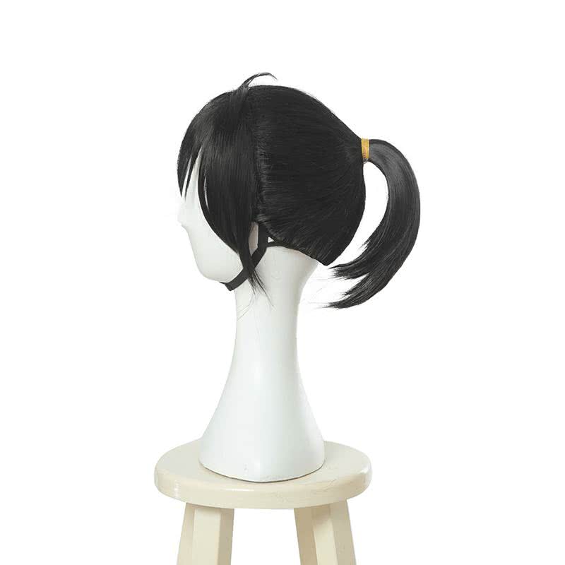 Anime Dororo Hyakkimaru Long Black Ponytail Cosplay Wigs - lemailwigs