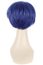 Anime Gekkan Shoujo Nozaki - kun Yuu Kashima Short Dark Blue Cosplay Wigs - lemailwigs