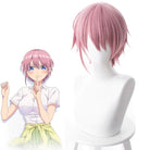 Anime Gotoubun no Hanayome Nakano Ichika Short Pink Cosplay Wigs - lemailwigs