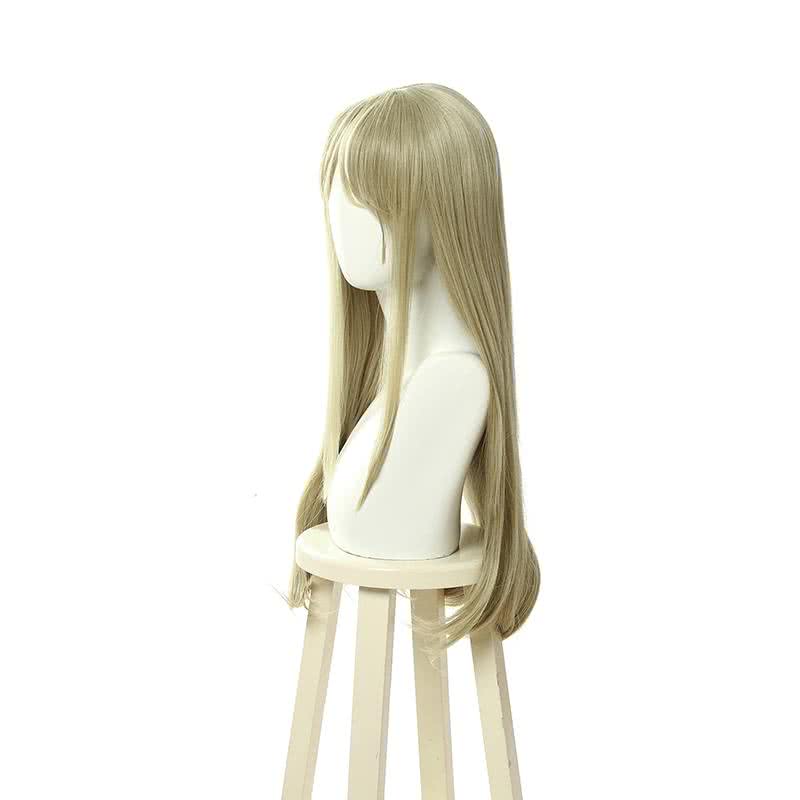 Anime Hakata Tonkotsu Ramens Ling Xianming Cosplay Wigs Yelllow Long Straight - lemailwigs