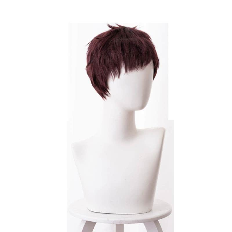 Anime Kai Chisaki Short Red Brown Men Cosplay Wigs - lemailwigs