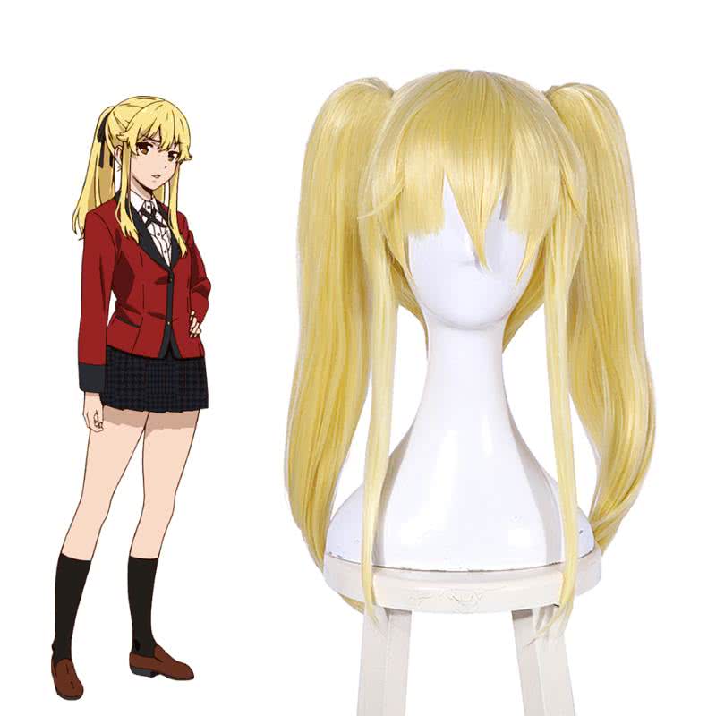 Anime Kakegurui Meari Saotome Cosplay Wigs Blonde JF311 - lemailwigs