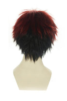 Anime Kuroko's Basketball Kagami Taiga Cosplay Wigs Red Mixed Black Short Straight - lemailwigs