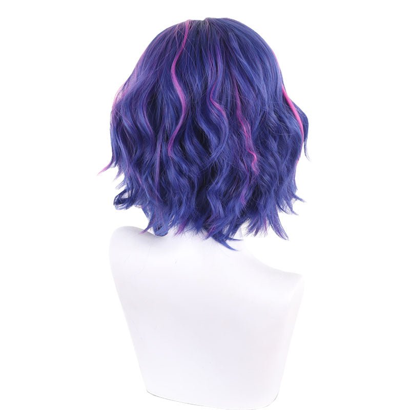 Anime Lady Nagant Blue Mixed Purple Cosplay Wig - lemailwigs