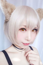 Anime Life in A Different World From Zero Felix Argyle Khaki Light Brown Synthetic Hair Short Straight Bob Style Cospaly Wigs - lemailwigs
