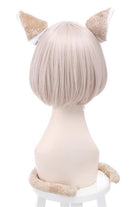 Anime Life in A Different World From Zero Felix Argyle Khaki Light Brown Synthetic Hair Short Straight Bob Style Cospaly Wigs - lemailwigs