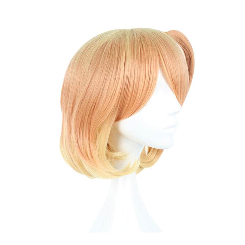 Anime Macross Delta Freyja Wion Short Curly Mixed Yellow Cosplay Wigs - lemailwigs