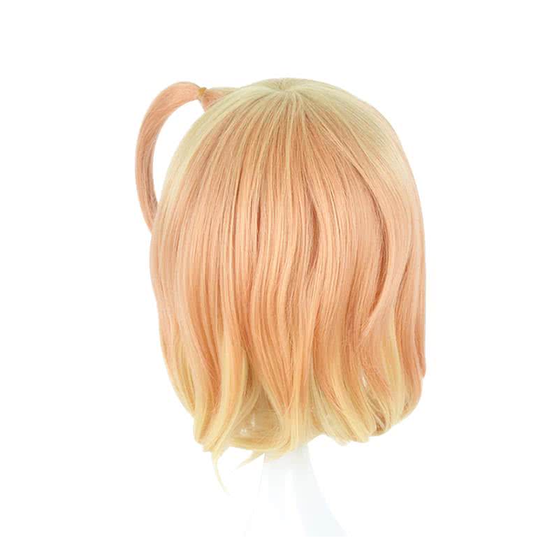 Anime Macross Delta Freyja Wion Short Curly Mixed Yellow Cosplay Wigs - lemailwigs