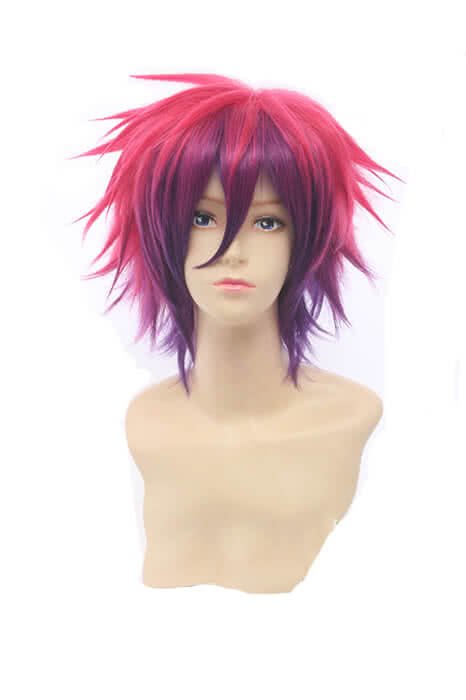 Anime No Game No Life Sora Purple Mixed Pink Cosplay Wig - lemailwigs
