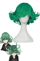 Anime One Punch Man Tatsumaki Green Curly Cosplay Wigs - lemailwigs