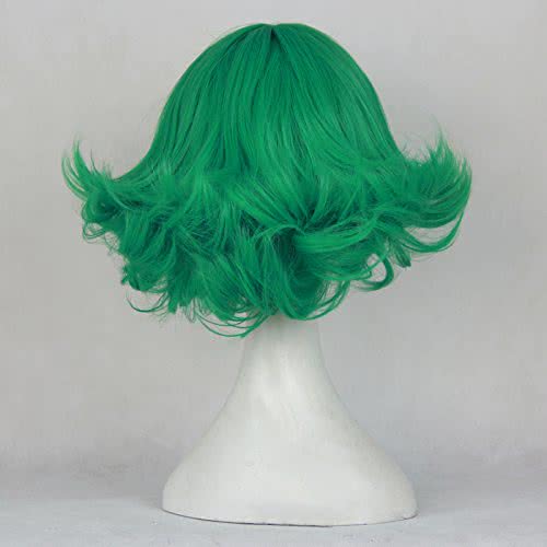 Anime One Punch Man Tatsumaki Green Curly Cosplay Wigs - lemailwigs