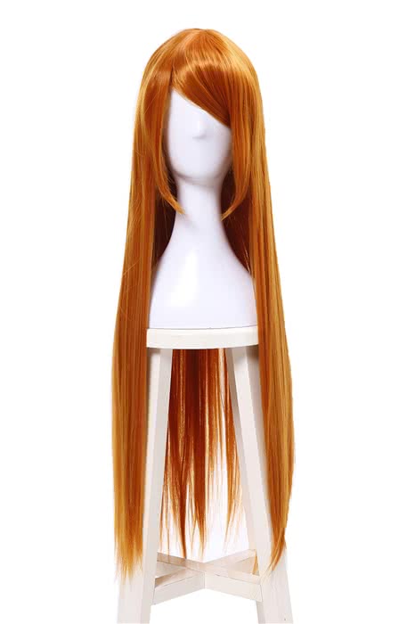 Anime Persona 5 Futaba Sakura 90cm Long Golden Straight Cosplay Wigs - lemailwigs
