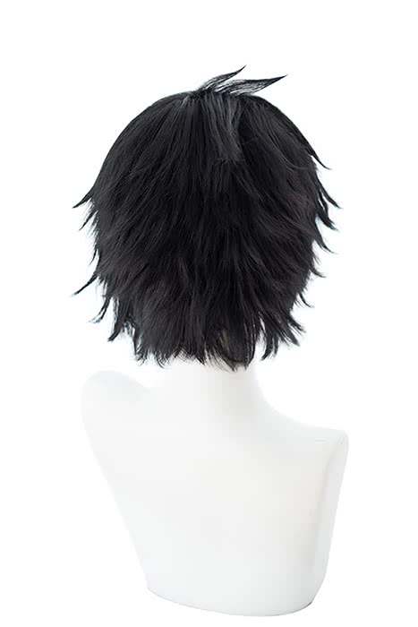 Anime Satsuriku no Tenshi Zack Cosplay Wigs Angels Of Death Short Black - lemailwigs