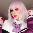 Anime SSSS.GRIDMAN Shinjo Akane Short Light Pink Cosplay Wigs - lemailwigs