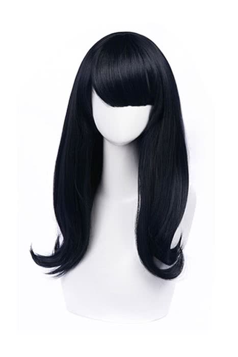 Anime SSSS.GRIDMAN Takarada Rikka Dark Blue Black Cosplay Wigs - lemailwigs