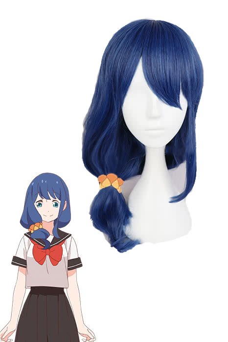 Anime Tsurezure Children Ayaka Kamine Dark Blue Cosplay Wig - lemailwigs