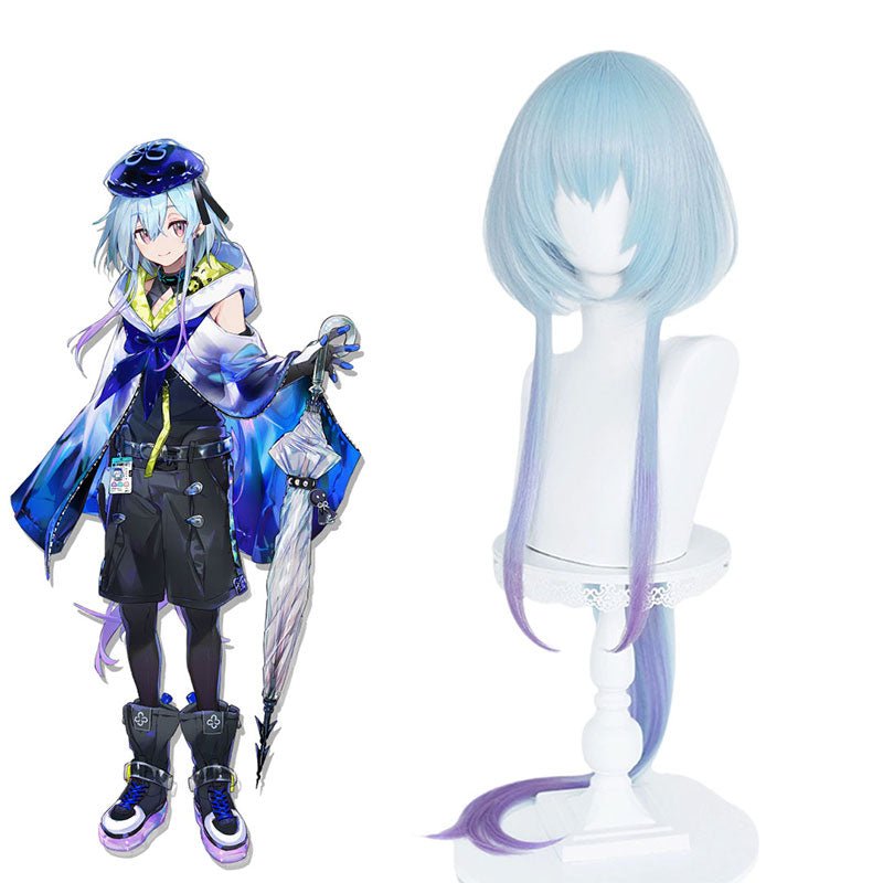 Arknight Mizuki Blue mix Purple Cosplay Wig - lemailwigs