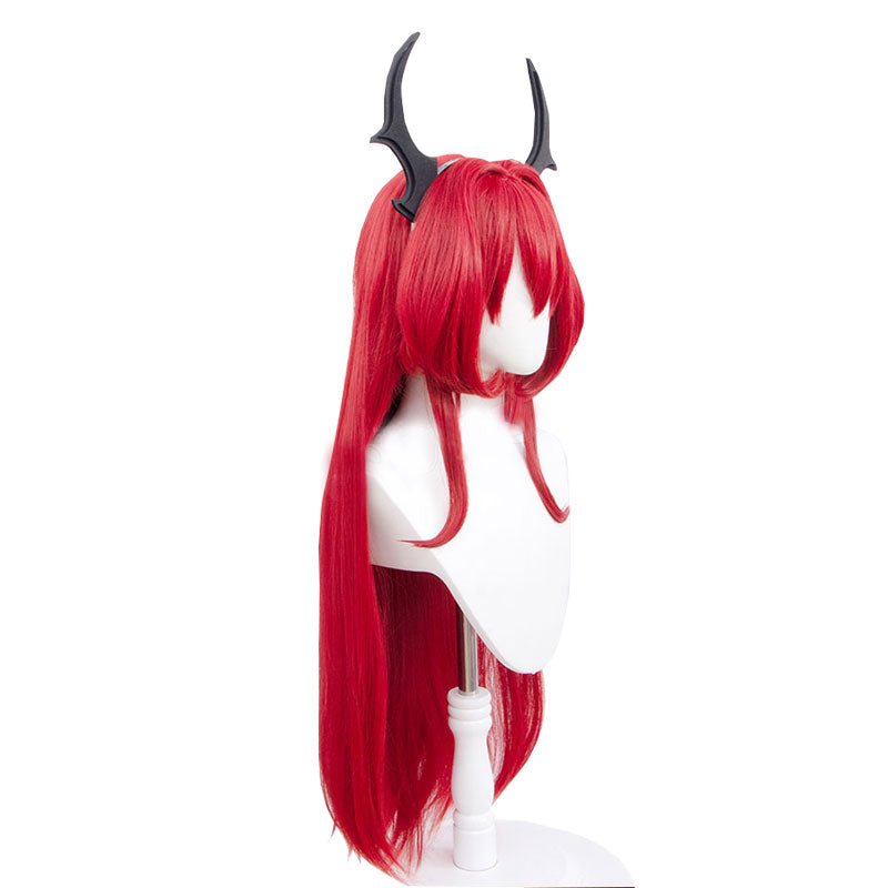 Arknights Surtr Dark Red Long Straight Cosplay Wig - lemailwigs
