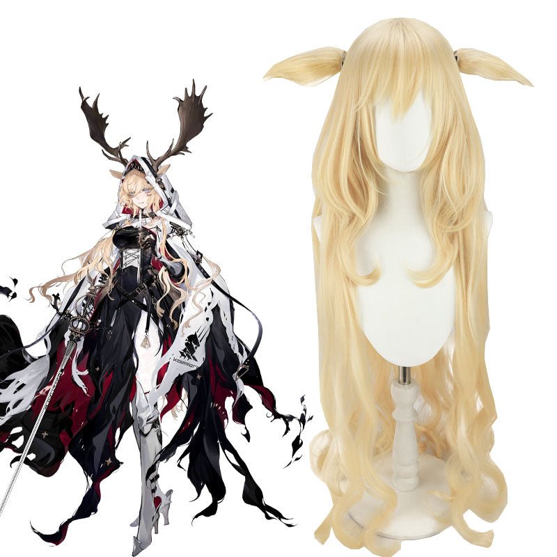Arknights The Candle Knight Viviana Blonde Cosplay Wigs - lemailwigs