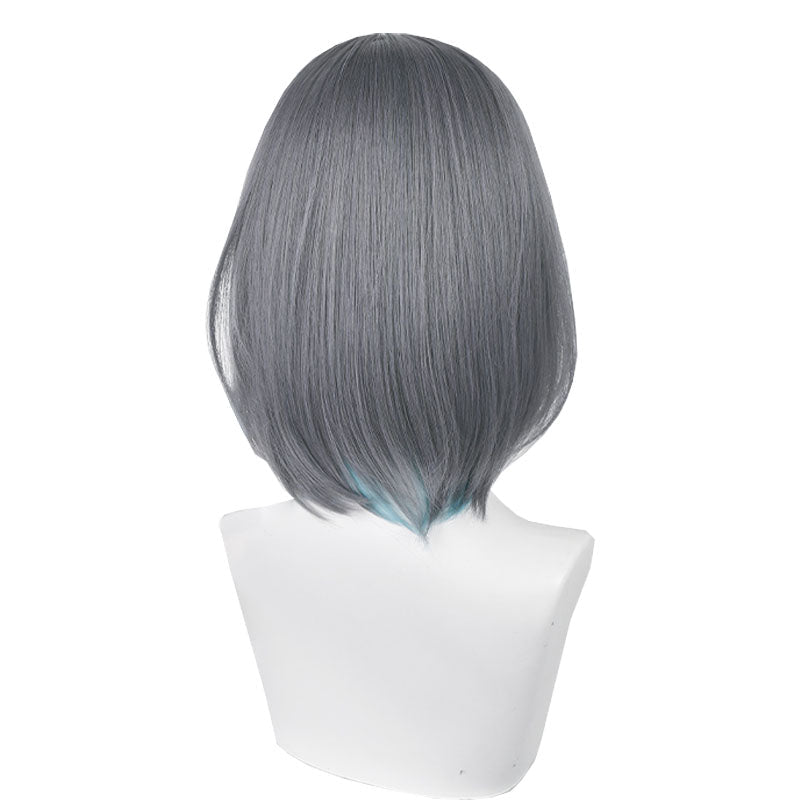 Azur Lane Cheshire Grey Mixed Blue Cosplay Wig - lemailwigs