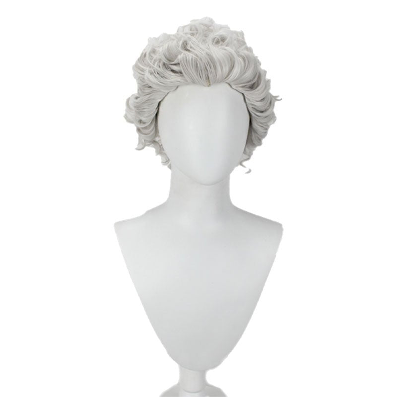 Baldur's Gate 3 Astarion Short Curly Grey Cosplay Wig - lemailwigs