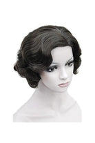 Black Brown Wave Short Curly Fashion Wigs - lemailwigs