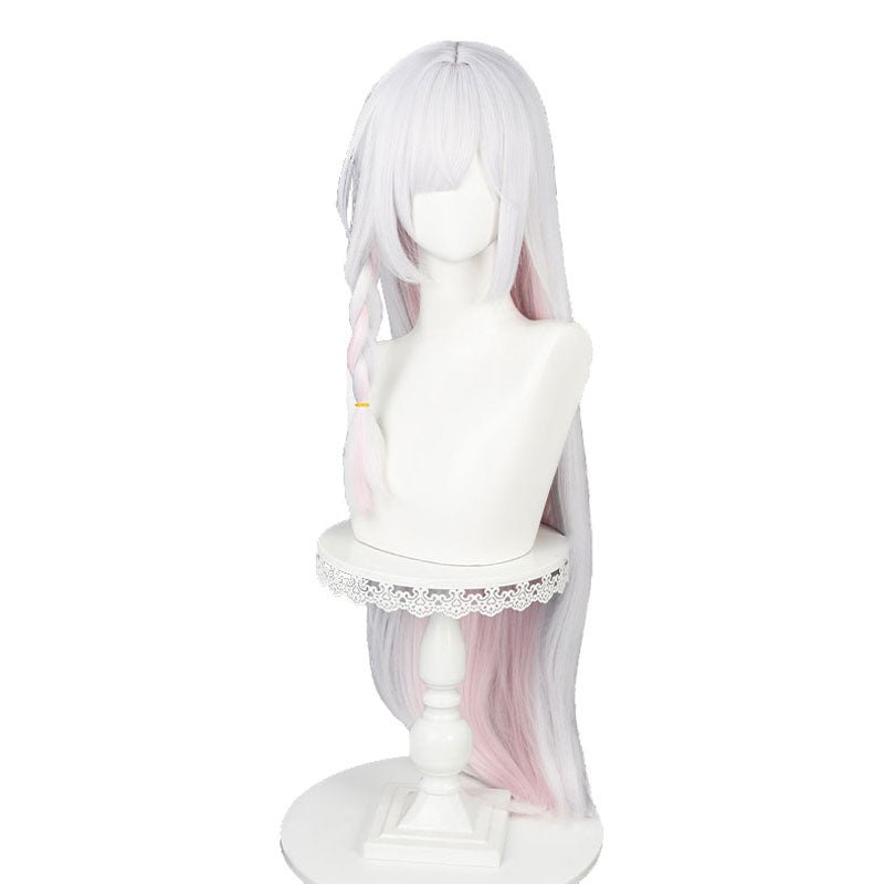 Blue Archive Plana Arona White Mixed Pink Cosplay Wig - lemailwigs