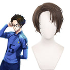 Blue Lock Kenyu Yukimiya Short Brown Cosplay Wig - lemailwigs