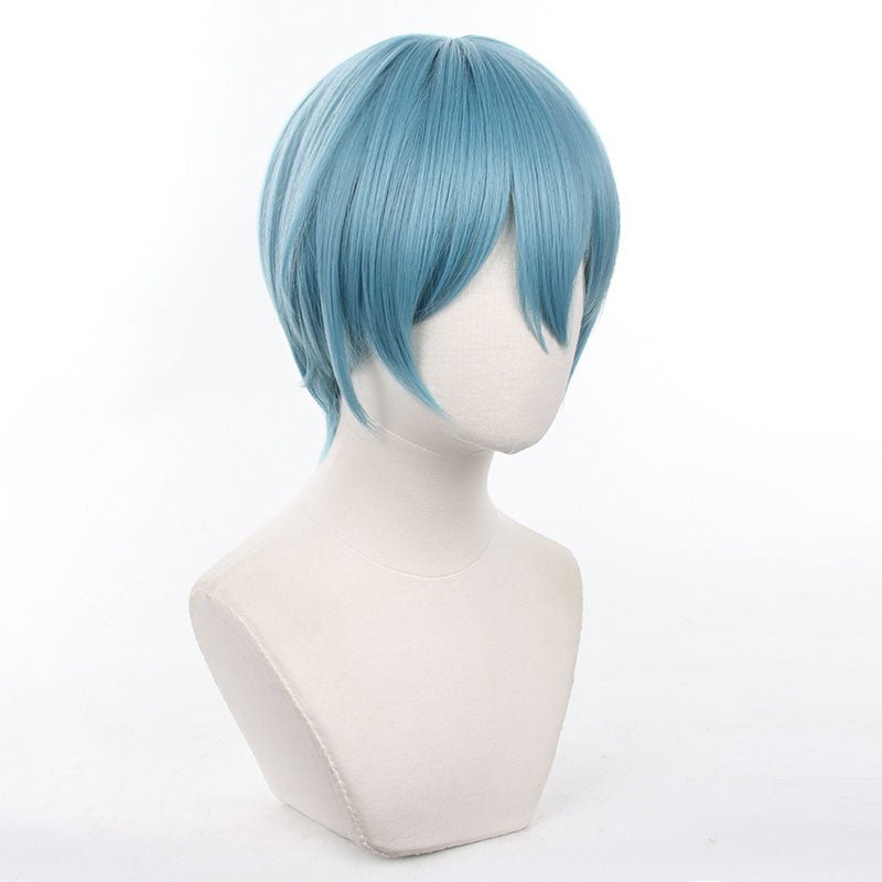 Blue Lock Yo Hiori Short Blue Cosplay Wig - lemailwigs