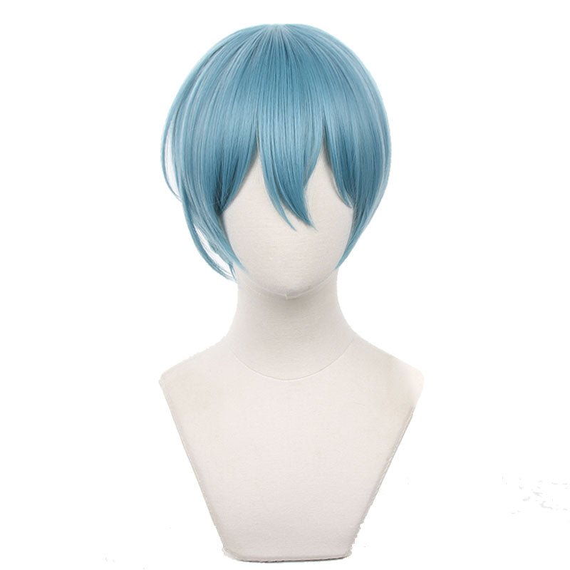 Blue Lock Yo Hiori Short Blue Cosplay Wig - lemailwigs