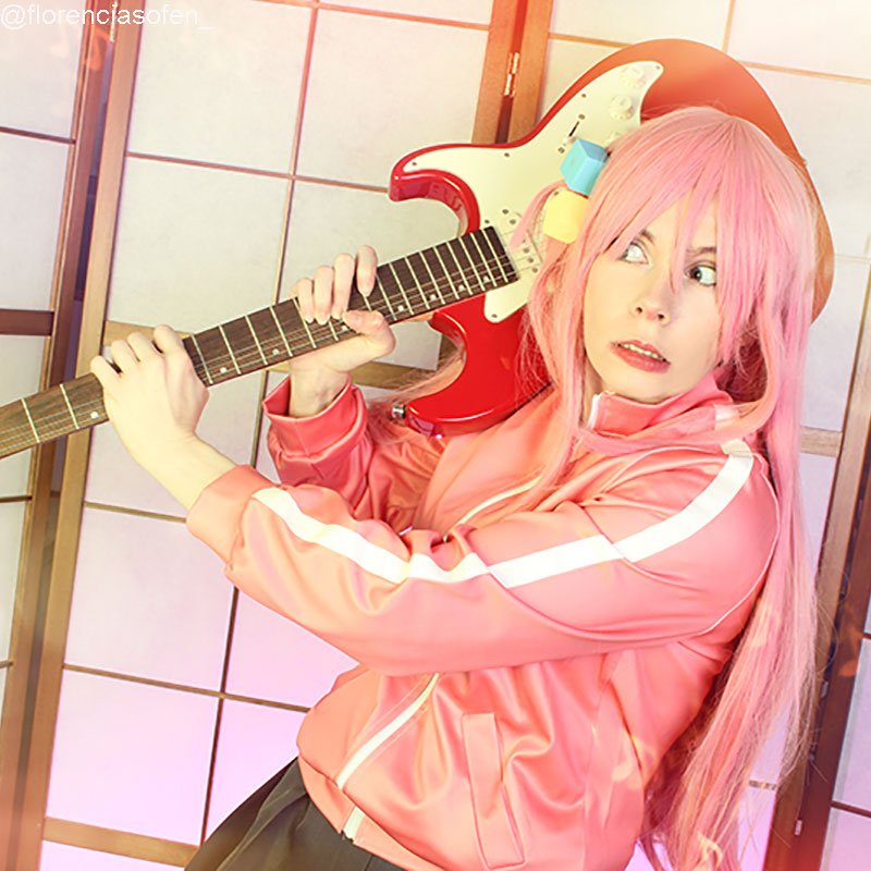 Bocchi the Rock Hitori Gotou Long Pink Cosplay Wig - lemailwigs