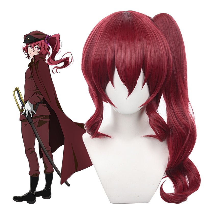 Bungo Stray Dogs Teruko ¨­kura Wine Red Cosplay Wig - lemailwigs