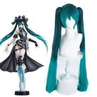 Calne Ca Hatsune Miku Green Black Cosplay Wig - lemailwigs