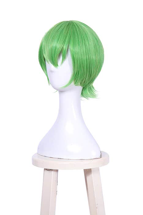 Cartoon Blue and Green Little Green Short Cosplay Wigs - lemailwigs
