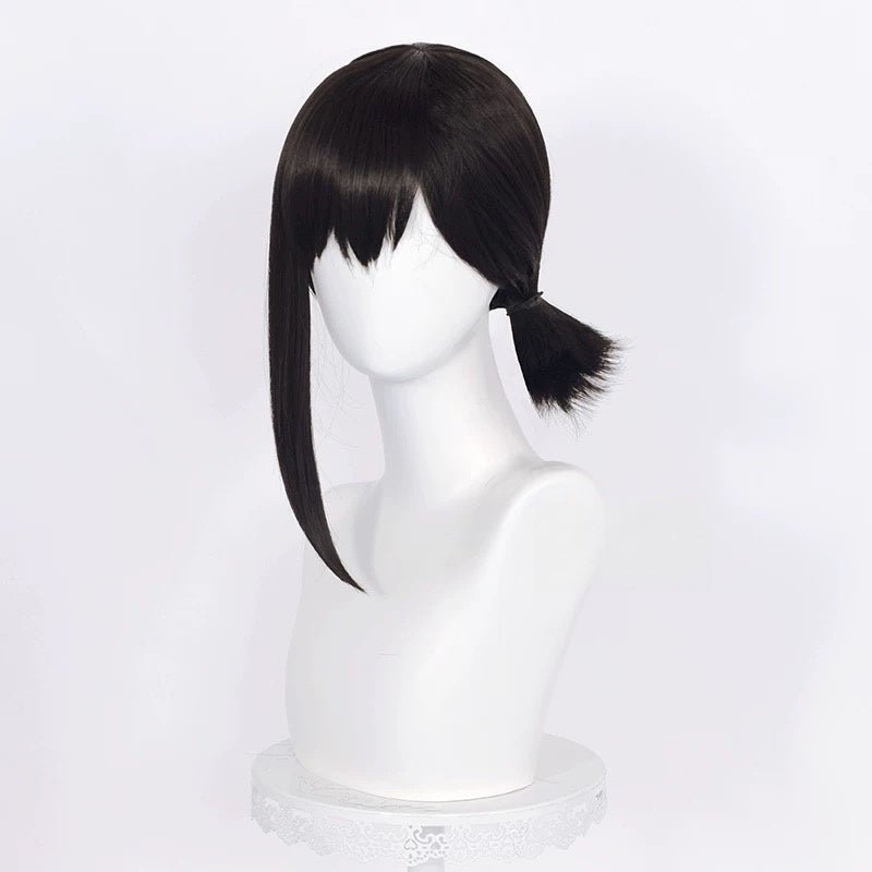 Chainsaw Man Kobeni Higashiyama Short Black Ponytail Cosplay Wigs - lemailwigs