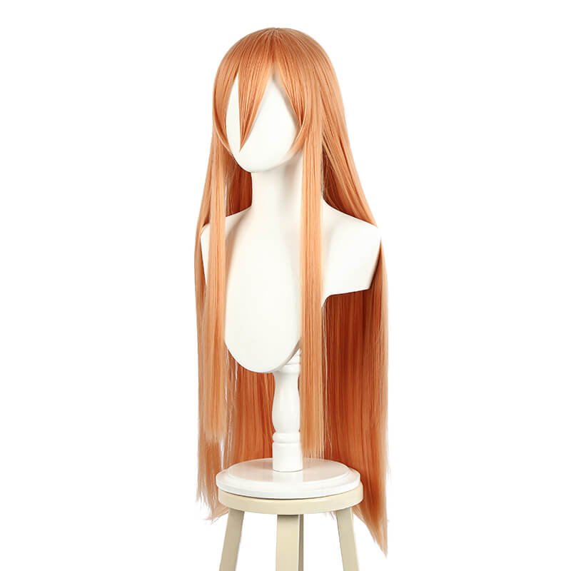 Chainsaw Man Power Long Straight Orange Halloween Cosplay Wigs - lemailwigs