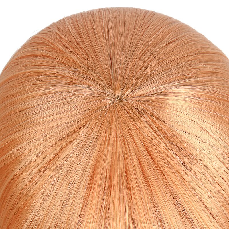 Chainsaw Man Power Long Straight Orange Halloween Cosplay Wigs - lemailwigs