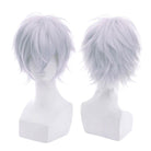 Classic Short Anime Cosplay Wigs - White - lemailwigs