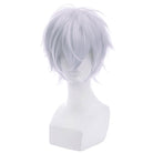 Classic Short Anime Cosplay Wigs - White - lemailwigs
