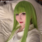 Code Geass C.C. Long Light Green Cosplay Wig - lemailwigs