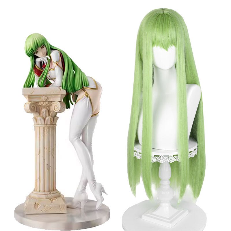 Code Geass C.C. Long Light Green Cosplay Wig - lemailwigs