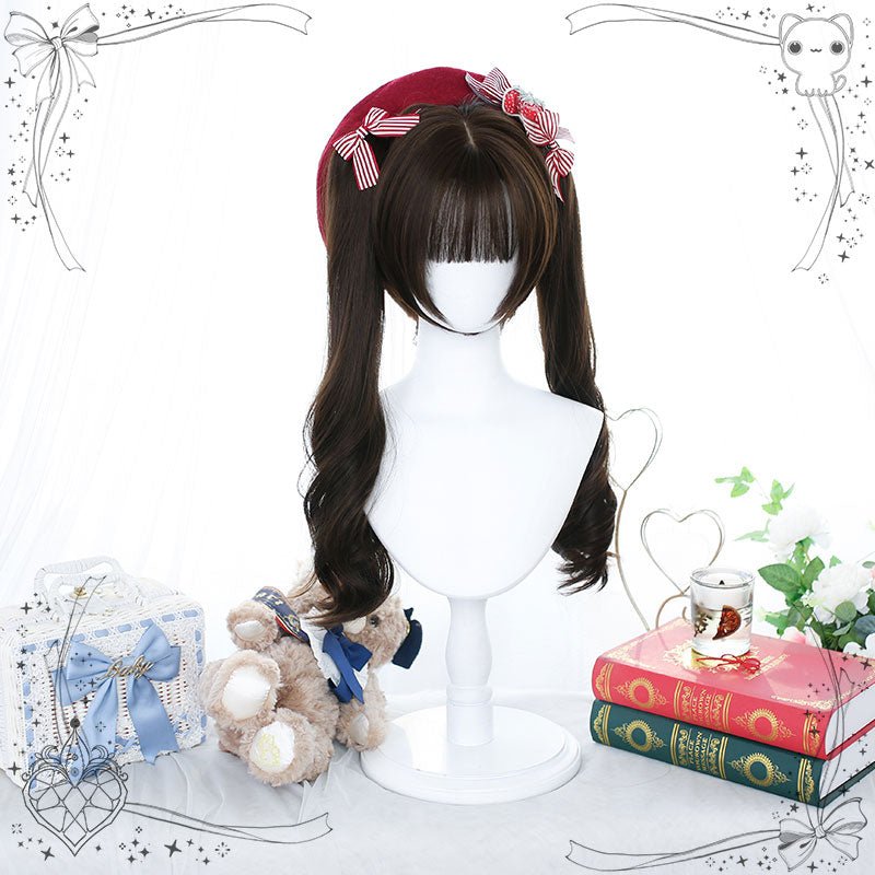 Cute Brown Double Ponytail Lolita Wig - lemailwigs