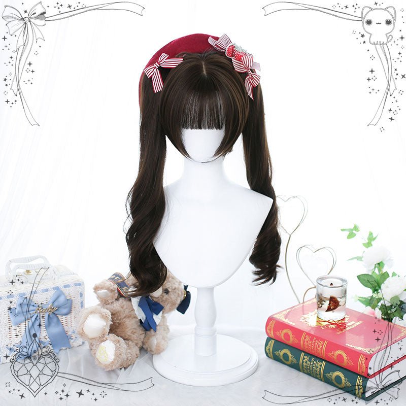 Cute Brown Double Ponytail Lolita Wig - lemailwigs