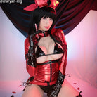 Date A Live Tokisaki Kurumi Long Straight Ponytails Black Mixed Dark Red Cosplay Wigs - lemailwigs