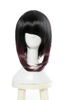 Date A Live Tokisaki Kurumi Long Straight Ponytails Black Mixed Dark Red Cosplay Wigs - lemailwigs