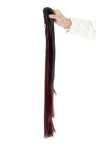 Date A Live Tokisaki Kurumi Long Straight Ponytails Black Mixed Dark Red Cosplay Wigs - lemailwigs
